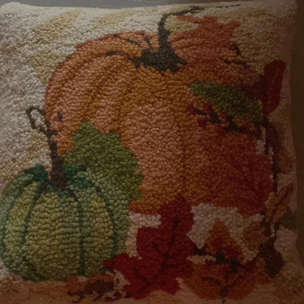 Susan Winget Stitched Autumn Pillow